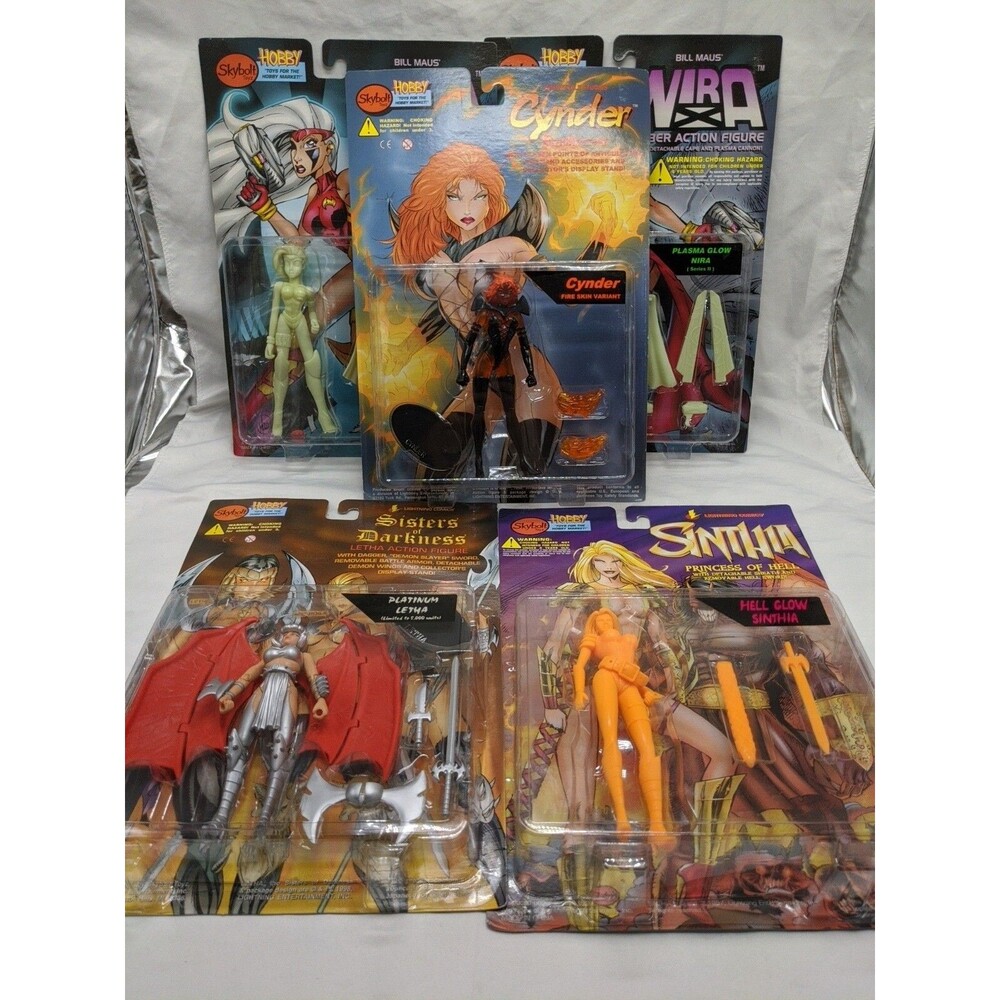 Lot Of (5) Skybolt Toyz Sinthia Nira Cynder Letha Action Figures